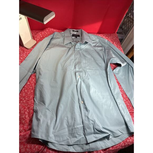 Giorgio Brutini Collezioni Dress Shirt Long Sleeve Button Up Large 16-16 1/2 V1 - Picture 2 of 5